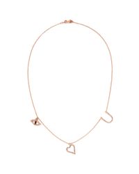 Khai Khai | Metallic 'eye Luv U' Diamond Pendant Necklace | Lyst