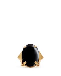 Ela Stone | Black Louise Hemitate Ring | Lyst