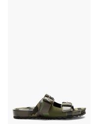 valentino camo sandals