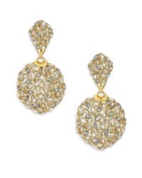 Alexis Bittar | Metallic Miss Havisham Jagged Crystal Marquis Cluster Clip-on Drop Earrings | Lyst