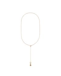 Diane von Furstenberg | Metallic Twig Dew Drop Y-shaped Necklace | Lyst