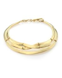 Vaubel | Metallic Cross Line Collar Necklace | Lyst