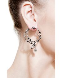Bochic | Black and White Diamond Earrings | Lyst
