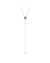 Anne Sisteron | Blue 14kt Yellow Gold Labradorite Diamond Flirt Lariat Necklace | Lyst