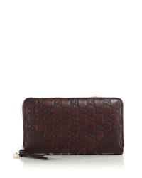 Gucci | Brown Bree Ssima Leather Zip-around Wallet | Lyst
