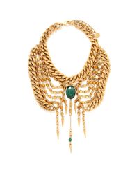 Ela Stone | Metallic Anouk Stone Multi Chain Plastron Necklace | Lyst