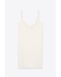 Helmut Lang | White Cotton-cashmere Camisole | Lyst