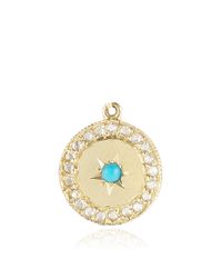 Andrea Fohrman | Metallic 14K Rose Gold Initial Necklace | Lyst