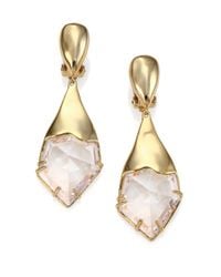 Alexis Bittar | Metallic Miss Havisham Liquid Crystal Jagged Broken Glass Clip-on Drop Earrings | Lyst