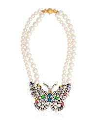 Shourouk | Multicolor Butterfly Necklace | Lyst