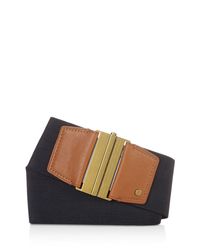 Pink Pony | Blue Lauren Interlink Wide Belt | Lyst