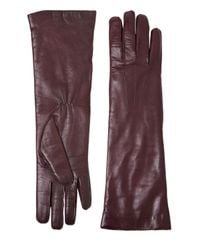 Ann Demeulemeester | Purple Nappa Leather Gloves | Lyst