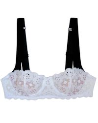 Fleur du Mal | White Crochet Lace Balconette Bra | Lyst
