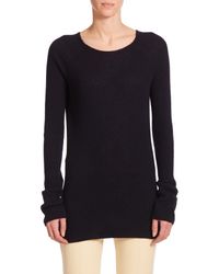 The Row | Blue Tilly Ribbed Cashmere Sweater | Lyst
