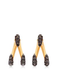 Katie Rowland | Metallic Dark Moon Claw Earrings | Lyst