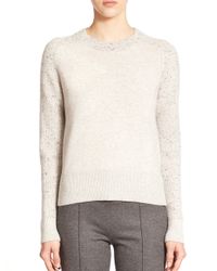 Rag & Bone | Gray Catherine Speckled Cashmere Sweater | Lyst