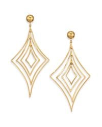 Vaubel | Metallic Geometric Drop Earrings | Lyst