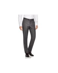 Canali | Gray Tick Weave Firenze Classic Fit Trousers for Men | Lyst