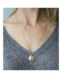 Peyton William Handmade Jewelry | Metallic Grecian Disc 18kt Gold Filled Necklace | Lyst