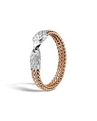 John Hardy | Black Legends Eagle Head On Large Flat Chain Bracelet for Men | Lyst