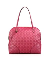 Gucci | Pink Bree Ssima Leather Shoulder Bag | Lyst