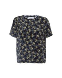 Mother Of Pearl | Black Paget Silk Woven Tee | Lyst