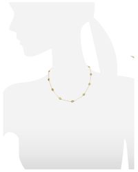 Tory Burch - Metallic Gold Plated Logo Toggle Short Necklace - Lyst