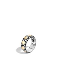 John Hardy | Metallic Legends Naga 8mm Band Ring In Silver And 18k Gold | Lyst