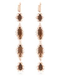 Suzanne Kalan | Metallic Diamond & Quartz Earrings | Lyst