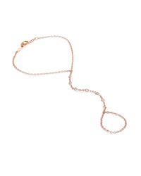 Jacquie Aiche | Metallic Diamond & 14k Rose Gold Seven-stone Finger Bracelet for Men | Lyst