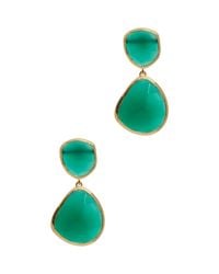 Monica Vinader | Siren Green Onyx Earrings | Lyst
