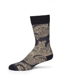 Etro | Blue Paisley Socks for Men | Lyst