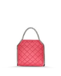 Stella McCartney - Pink Fluo Falabella Quilted Mini Tote - Lyst
