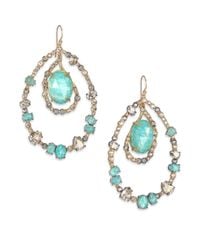 Alexis Bittar | Green Elements Moonlight Amazonite & Crystal Doublet Teardrop Earrings | Lyst