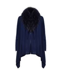 Alice + Olivia - Blue Black Or Navy Izzy Cardigan - Lyst