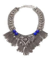 DANNIJO | Blue Isadora Statement Necklace | Lyst