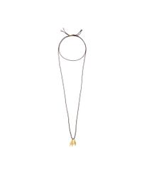 Cooperative De Creation | Black Gold Charm Necklace | Lyst