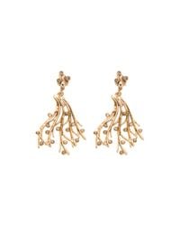 Oscar de la Renta | Metallic Swarovski Crystal Vine Earrings | Lyst