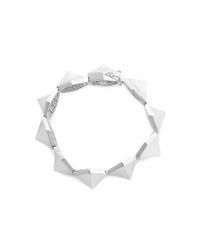 Eddie Borgo | Metallic Bent Pyramid Bracelet | Lyst