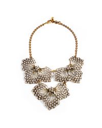 Lulu Frost - Metallic Cactus Flower Statement Necklace - Lyst