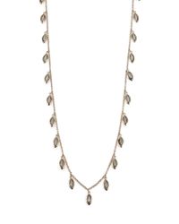 ABS By Allen Schwartz | Metallic Some Like It Hot Marquis Charm Necklace/grey | Lyst