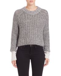 Rag & Bone | Gray Makenna Wool-blend Sweater | Lyst