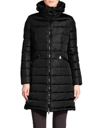 Moncler | Black Flammette Puffer Jacket | Lyst