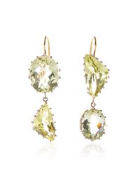 Renee Lewis | Yellow One Of A Kind Chrysoberyl Earrings | Lyst