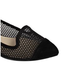 Lyst - Aldo Nerawiel Black Mesh Slipper Flat Shoes in Black