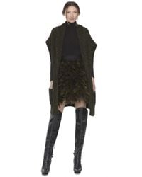 Alice + Olivia - Green Darryl Droped Poncho - Lyst