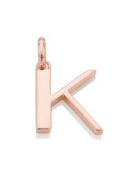 Monica Vinader | Pink Alphabet Pendant K | Lyst