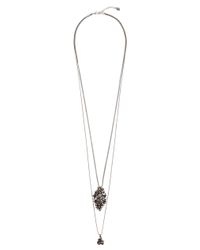 Dorothee Schumacher - Metallic Crystal Line Double Chain Fine Pendant - Lyst