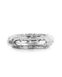MM6 by Maison Martin Margiela - Metallic Logo Detail Copper Bangle Bracelet - Lyst