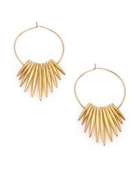Michael Kors | Metallic Matchstick Spike Hoop Earrings/1.5 | Lyst